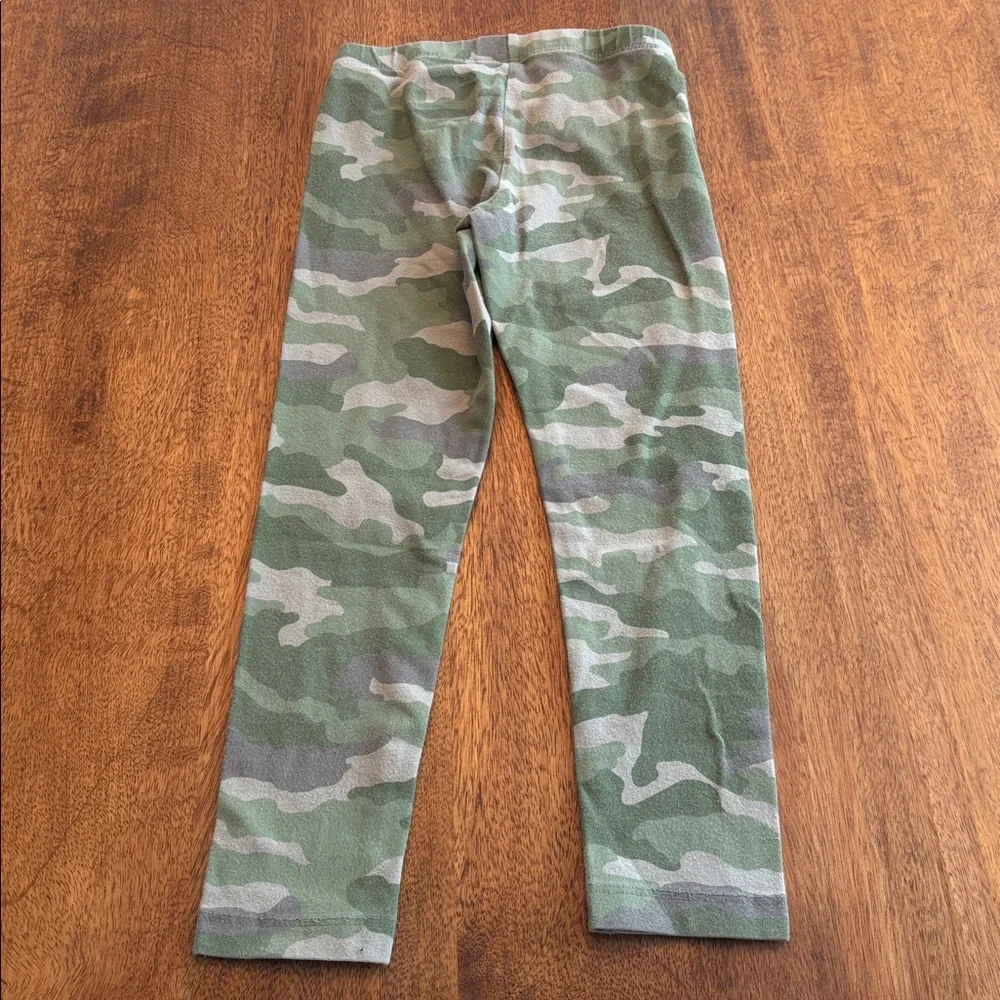 Kids Camo Leggings - Green Camouflage